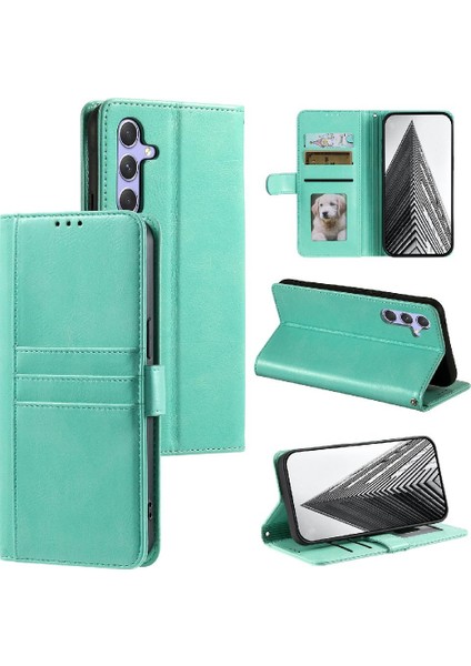 Samsung Galaxy A25 5g Pu Deri Cüzdan 6 Kart Yuvaları Için Flip Case (Yurt Dışından)