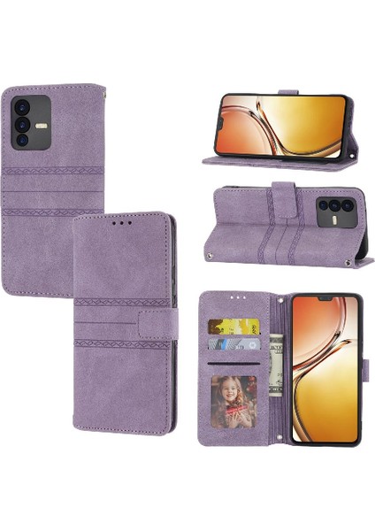 Vivo V23 5g Manyetik Kapatma Kickstand Pu Deri Cüzdan Için Flip Case (Yurt Dışından)