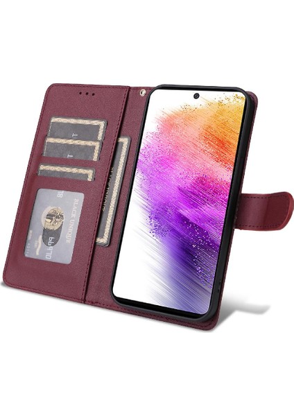 Samsung Galaxy A73 5g Için Flip Case Cüzdan Deri Kılıf Basit Iş (Yurt Dışından) indirimleri