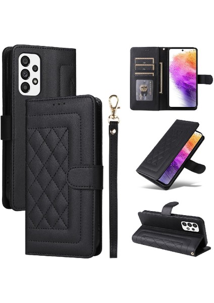 Samsung Galaxy A73 5g Için Flip Case Cüzdan Deri Kılıf Basit Iş (Yurt Dışından)