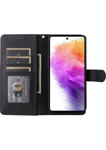 Samsung Galaxy A73 5g Için Flip Case Cüzdan Deri Kılıf Basit Iş (Yurt Dışından)