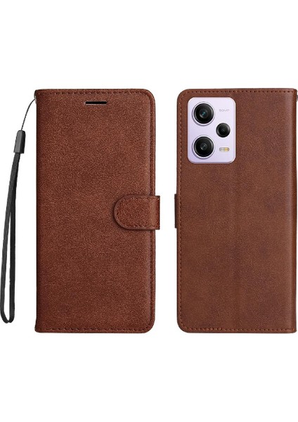 Xiaomi Poco X5 Pro 5g Için Flip Case Klasik Düz Renk Iş Cüzdan (Yurt Dışından)