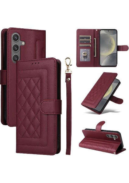 Samsung Galaxy S24 Artı Flip Kapak Için Flip Case Darbeye Deri Kılıf (Yurt Dışından) fiyatları