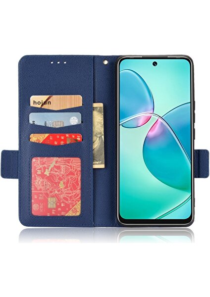 Colorful Shop Infinix Sıcak 12 Oyun Pu Deri Yan Toka Kart Yuvaları Tutucu (Yurt Dışından)