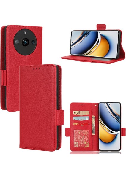 Realme 11 Pro Artı Manyetik Kart Yuvaları Için Kılıf Tutucu Cüzdan Yan Toka (Yurt Dışından)