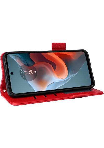 Motorola Moto G34 5g Manyetik Yan Toka Cüzdan Kart Yuvaları Pu (Yurt Dışından) fiyatları