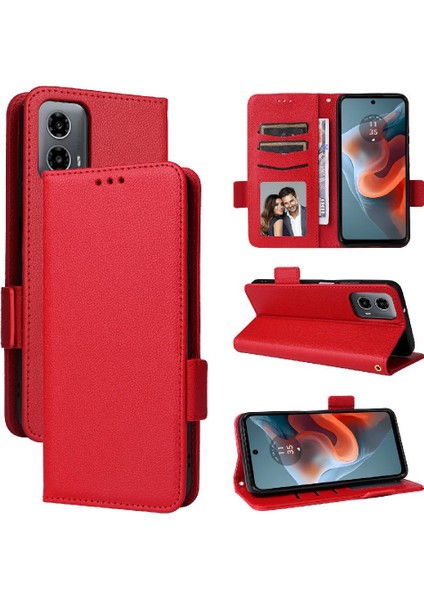 Motorola Moto G34 5g Manyetik Yan Toka Cüzdan Kart Yuvaları Pu (Yurt Dışından) indirimleri