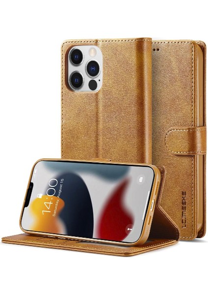Iphone 13 Için Kılıf Pro Max Kart Yuvaları Cüzdan Tutucu ile Buzağı Doku (Yurt Dışından)