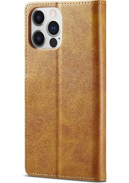 Iphone 13 Için Kılıf Pro Max Kart Yuvaları Cüzdan Tutucu ile Buzağı Doku (Yurt Dışından)