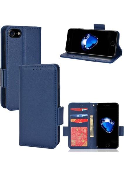 Iphone 7/8 Için Kılıf Manyetik Cüzdan Yan Toka Kart Yuvaları Tutucu Pu (Yurt Dışından) modelleri
