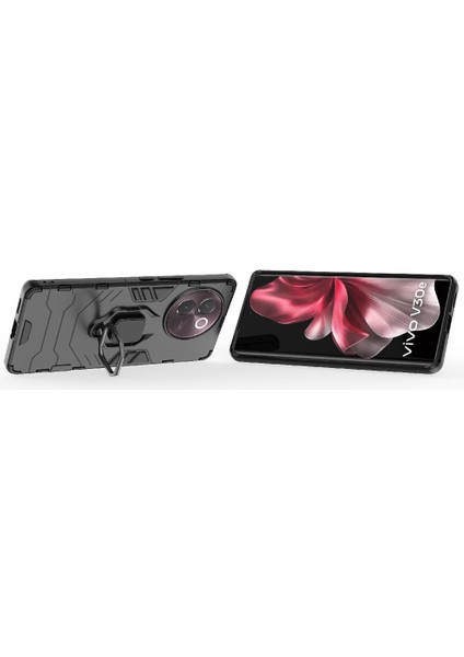 Vivo V30E 5g Için Kılıf 360&DEG; Dönen Halka Darbeye Kapak Askeri Damla (Yurt Dışından)