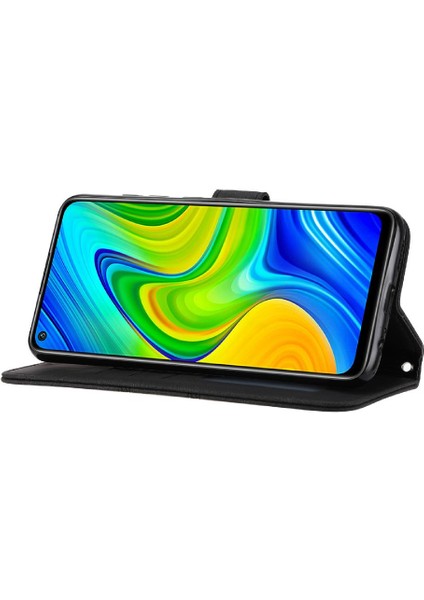 Xiaomi Redmi Not 9 Için Flip Case 4g Cüzdan Kılıf Kickstand Pu Deri (Yurt Dışından)