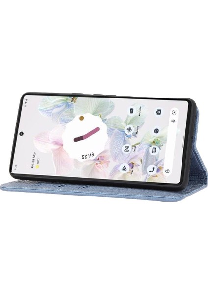 Google Piksel 8A Için Kılıf Pu Deri Kapak Flip Folio Kitap Kredi Kartı El (Yurt Dışından)