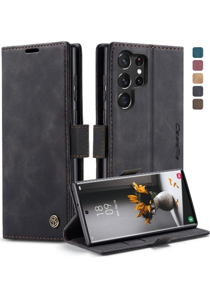 Samsung Galaxy S23 Ultra Kılıf Için Flip Case Kart Yuvası Kickstand Flip Folio (Yurt Dışından) indirimleri