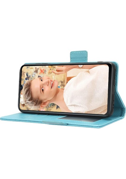 Oukitel C32 Yan Toka Cüzdan Manyetik Pu Deri Kart Yuvaları Için Kılıf (Yurt Dışından)