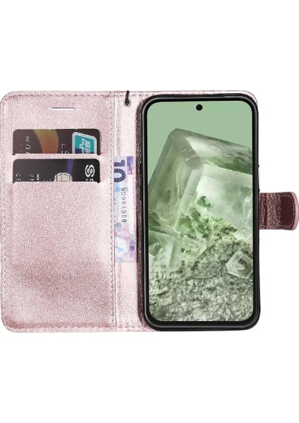 Kart Yuvası Yüksek Kaliteli Deri Iş ile Google Piksel 8A Için Flip Case (Yurt Dışından) indirimleri