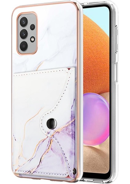 Samsung Galaxy A32 4g Yumuşak Tpu Tampon Ince Cüzdan Kart Yuvaları (Yurt Dışından)