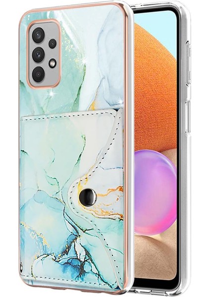 Samsung Galaxy A32 4g Yumuşak Tpu Tampon Ince Cüzdan Kart Yuvaları (Yurt Dışından)