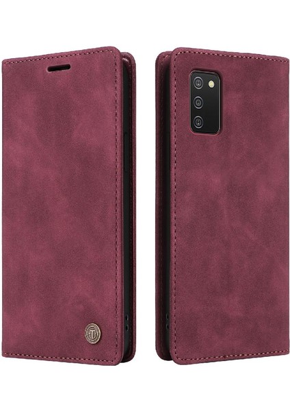 Samsung Galaxy A02S Cüzdan Deri Kılıf Basit Iş Için Flip Case (Yurt Dışından)