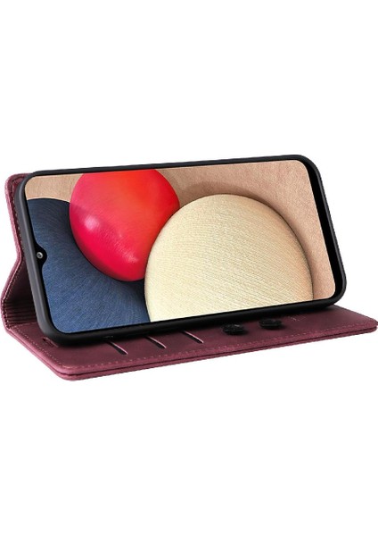 Samsung Galaxy A02S Cüzdan Deri Kılıf Basit Iş Için Flip Case (Yurt Dışından) fırsatları