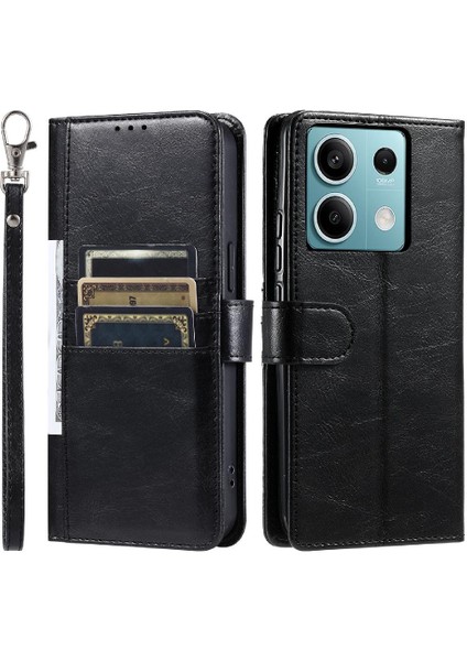 Xiaomi Redmi Not 13 Için Flip Case 5g Kickstand 6 Kart Yuvaları Pu Deri (Yurt Dışından)
