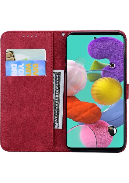 Colorful Shop Samsung Galaxy Için Kılıf A52S 5g Deri Cüzdan Kickstand Koruyucu Büyük (Yurt Dışından)