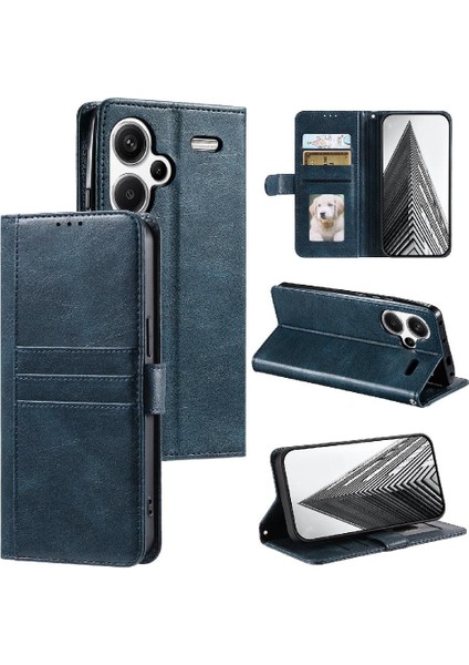 Xiaomi Redmi Not Için Flip Case 13 Pro Artı 5g Cüzdan Pu Deri 6 Kart (Yurt Dışından)