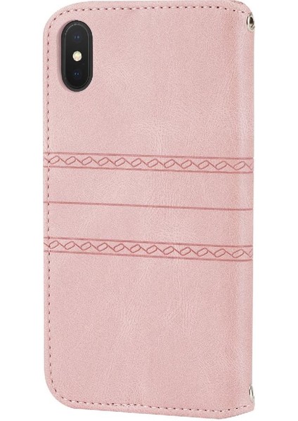 Iphone Xs Max Kickstand Cüzdan Kılıf Darbeye Koruyucu Için Flip Case (Yurt Dışından)