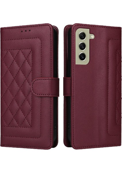 Samsung Galaxy S21 Artı Darbeye Dayanıklı Basit Iş Cüzdan Için Flip Case (Yurt Dışından) modelleri