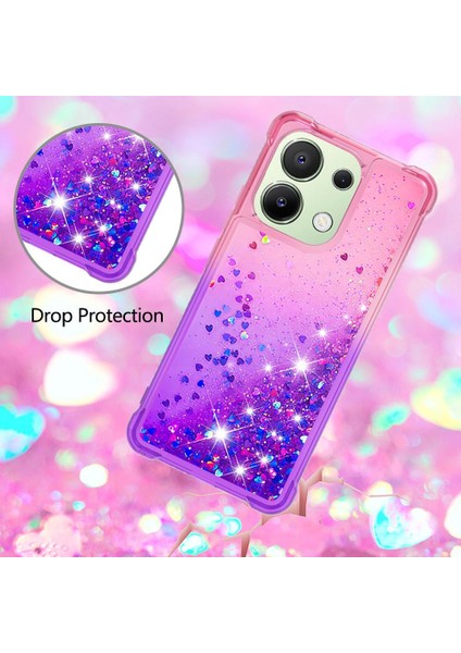 Xiaomi Redmi Için Not 13 4g Akan Sparkle Hareketli Kapak Temizle Tampon (Yurt Dışından) modelleri