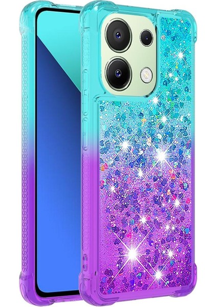 Xiaomi Redmi Için Not 13 4g Akan Sparkle Hareketli Kapak Temizle Tampon (Yurt Dışından)