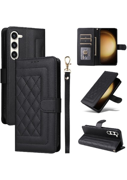Samsung Galaxy S23 Artı Flip Kapak Için Flip Case Darbeye Cüzdan Basit (Yurt Dışından)