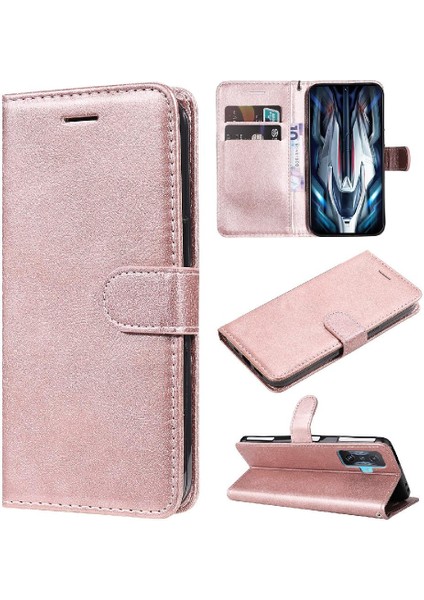 Xiaomi Poco F4 Gt Için Flip Case Klasik Düz Renk Yüksek Kaliteli Deri (Yurt Dışından)