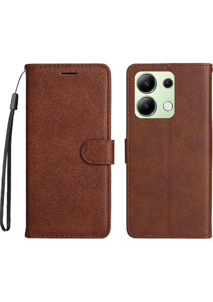 Xiaomi Redmi Not 13 Için Flip Case 4g Kart Yuvası ile Yüksek Kalite Deri (Yurt Dışından)