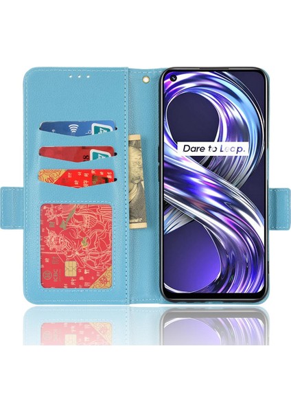 Realme 8i Cüzdan Pu Deri Manyetik Kart Yuvaları Tutucu Yan Toka Için Kılıf (Yurt Dışından) indirimleri