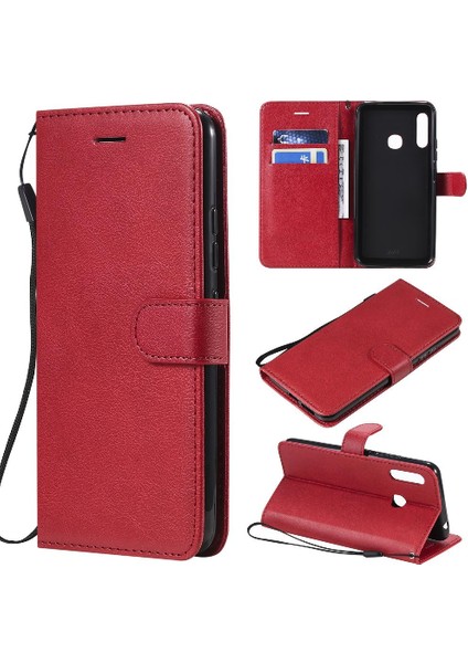 Kart Yuvası ile Samsung Galaxy A70E Için Flip Case Yüksek Kalite Deri Kılıf (Yurt Dışından)