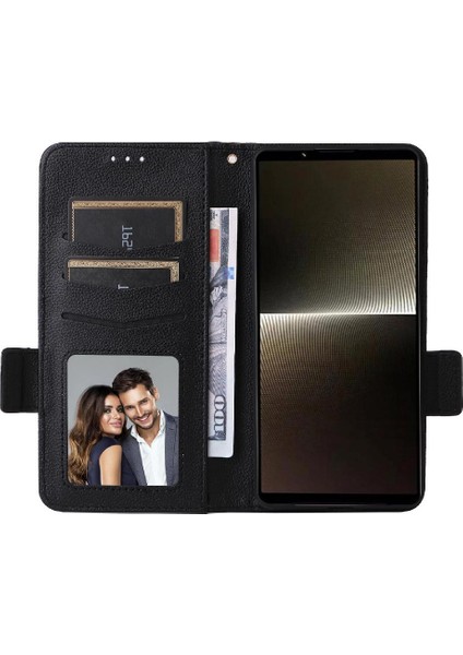Sony Xperia 1 Vi Için Kılıf Yan Toka Pu Deri Manyetik Kart Yuvaları (Yurt Dışından) fiyatları