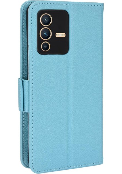 Vivo V23 5g Için Kılıf Manyetik Pu Deri Cüzdan Kart Yuvaları Tutucu Yan (Yurt Dışından) modelleri