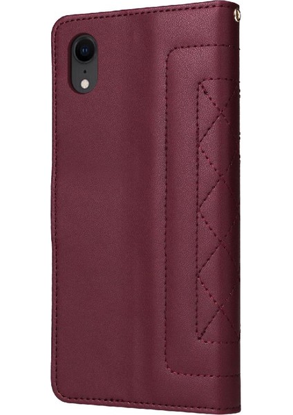 Iphone Xr Için Flip Case Deri Kılıf Kapak Darbeye Cüzdan Basit (Yurt Dışından) modelleri