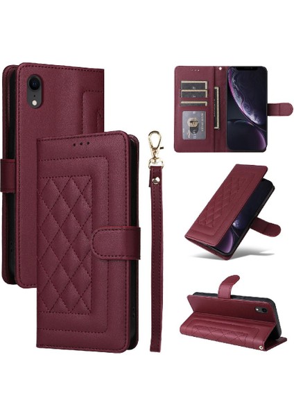 Iphone Xr Için Flip Case Deri Kılıf Kapak Darbeye Cüzdan Basit (Yurt Dışından) indirimleri