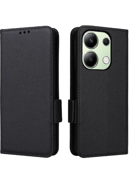 Xiaomi Redmi Için Not 13 4g Manyetik Yan Toka Kart Yuvaları Tutucu Pu (Yurt Dışından)