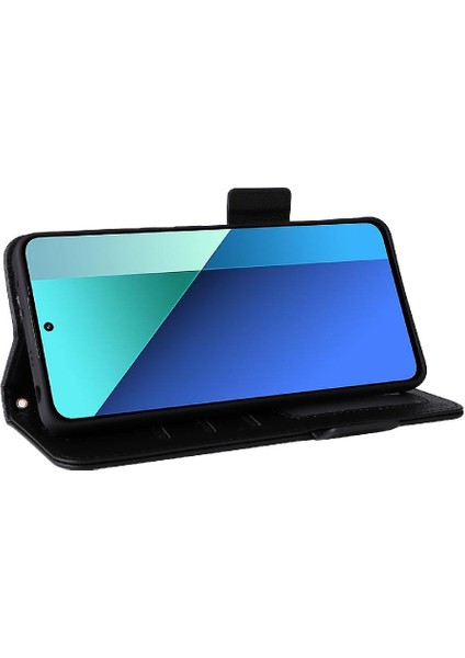 Xiaomi Redmi Için Not 13 4g Manyetik Yan Toka Kart Yuvaları Tutucu Pu (Yurt Dışından)