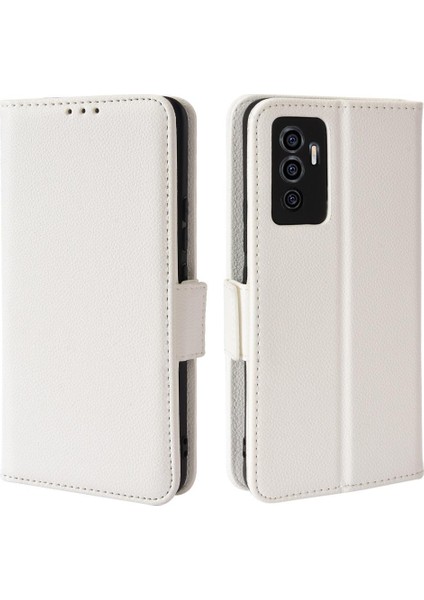 Vivo V23E 5g Kart Yuvaları Için Kılıf Tutucu Manyetik Pu Deri Yan Toka (Yurt Dışından)