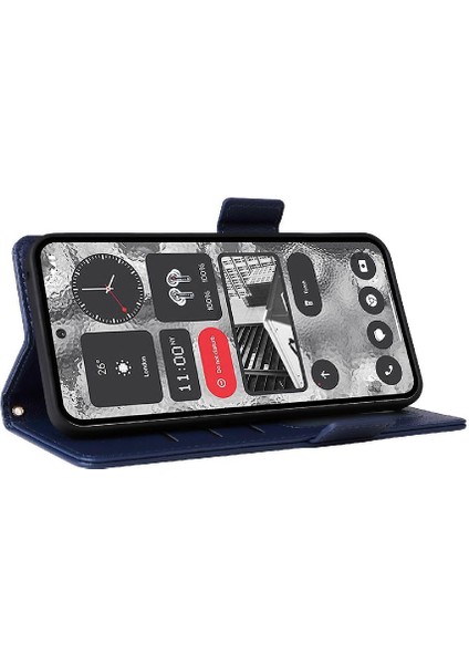 Nothing Kılıf Telefon 2 Pu Deri Yan Toka Kart Yuvaları Tutucu Manyetik (Yurt Dışından)