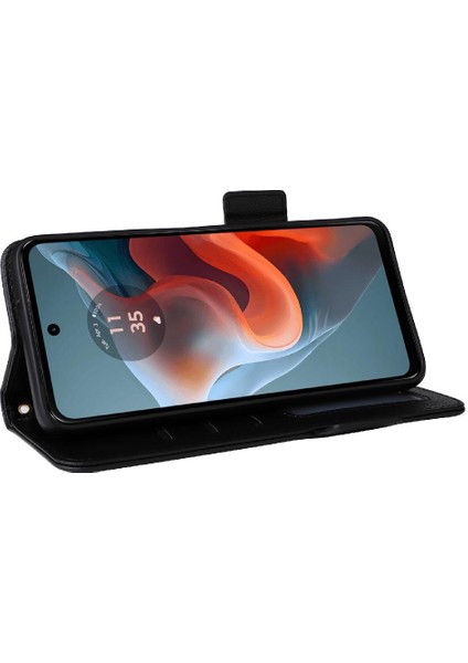 Motorola Moto G34 5g Manyetik Yan Toka Cüzdan Kart Yuvaları Pu (Yurt Dışından) fırsatları