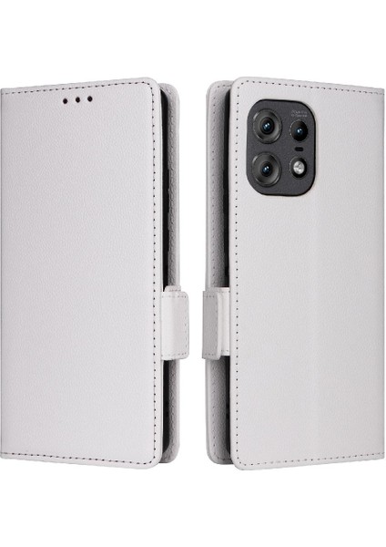 Motorola Moto Kenar 50 Pro Için Kılıf Manyetik Cüzdan Kart Yuvaları Tutucu Yan (Yurt Dışından)