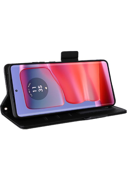 Motorola Moto Kenar 50 Pro Için Kılıf Manyetik Cüzdan Kart Yuvaları Tutucu Yan (Yurt Dışından) fiyatları