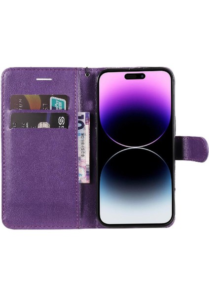 Iphone 15 Için Flip Case Pro Max Iş Cüzdan Telefon Kılıfı Yüksek Kalite (Yurt Dışından)