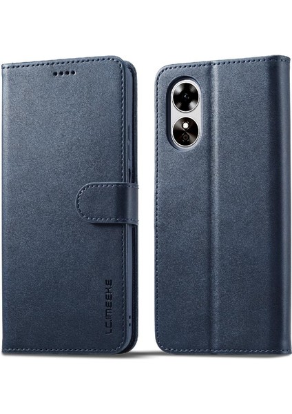 Oppo A17/A17K Kart Yuvaları Cüzdan Için Kılıf Tutucu ile Buzağı Doku Flip (Yurt Dışından)