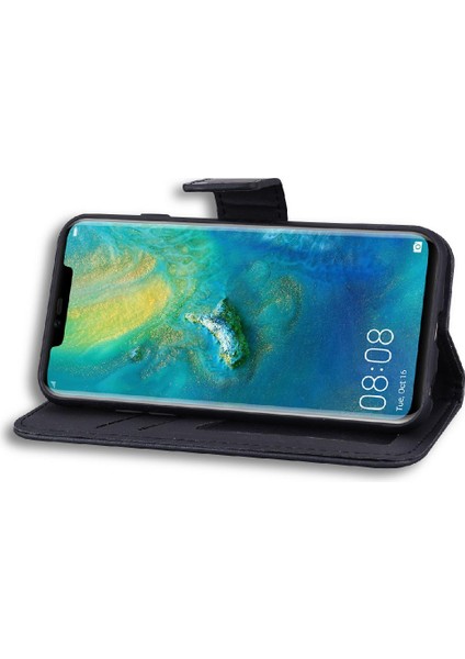 Huawei Mate 20 Pro Için Flip Case Kapak Basit Iş Deri Kılıf (Yurt Dışından)